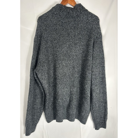 Old Navy Men Shawl Collar Cardigan Grey Size XXL Wool Blend Preppy Academia - Picture 3 of 10